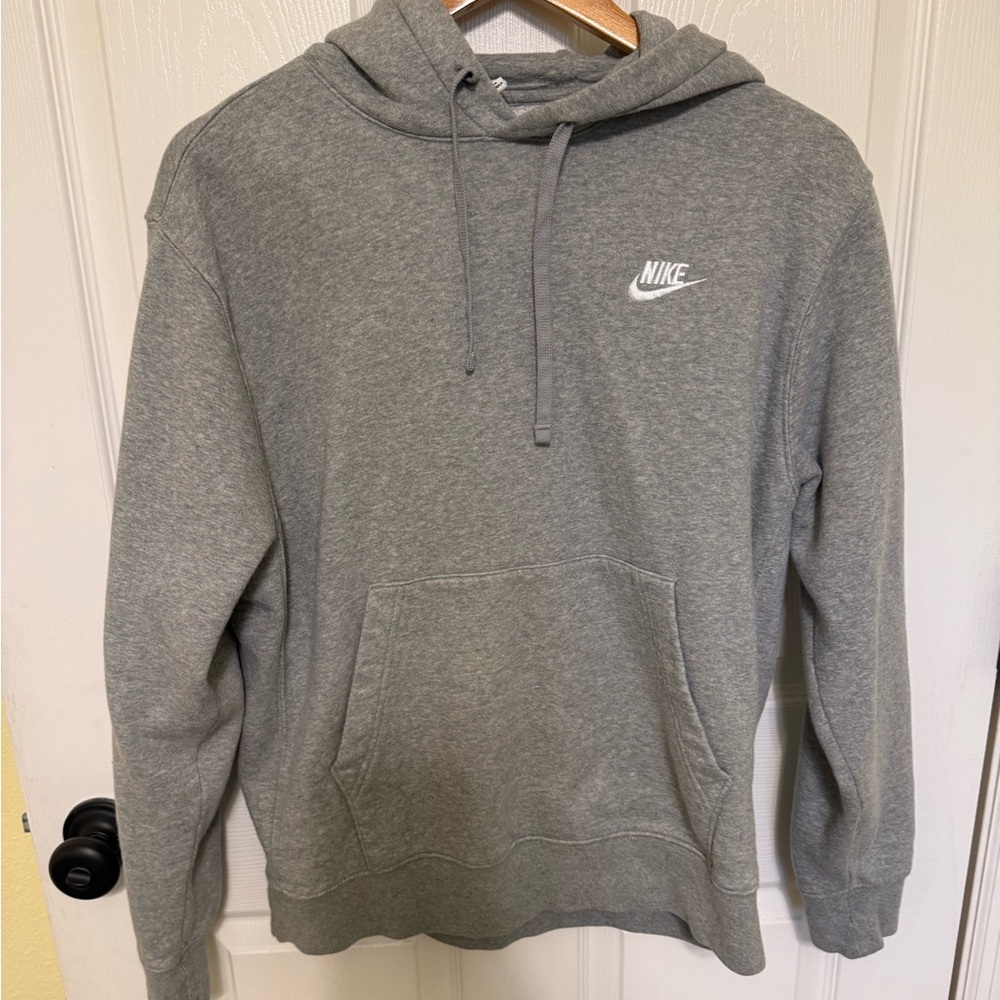 Nike Gray Sweatshirt with Iconic Swoosh